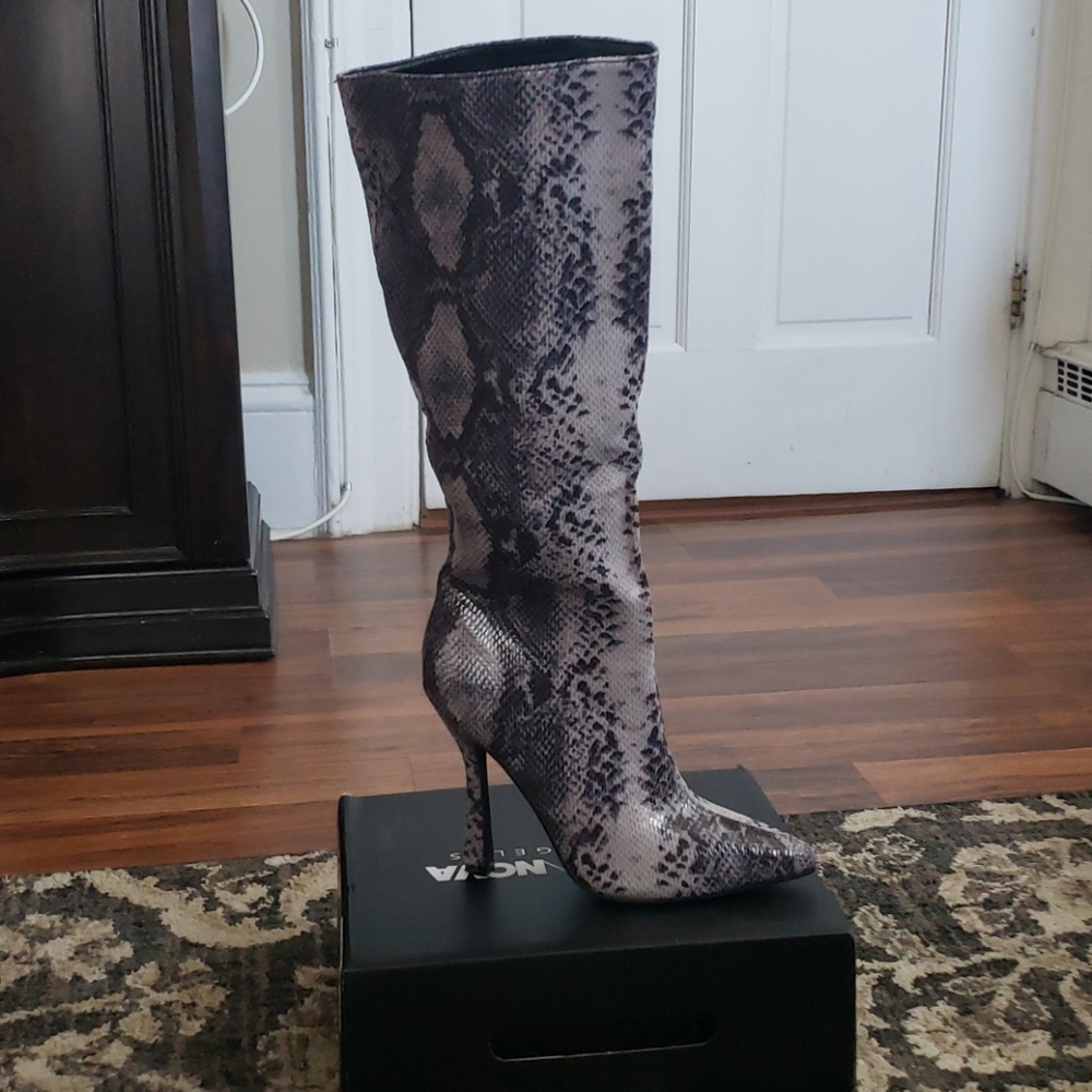Tall high heel boots
